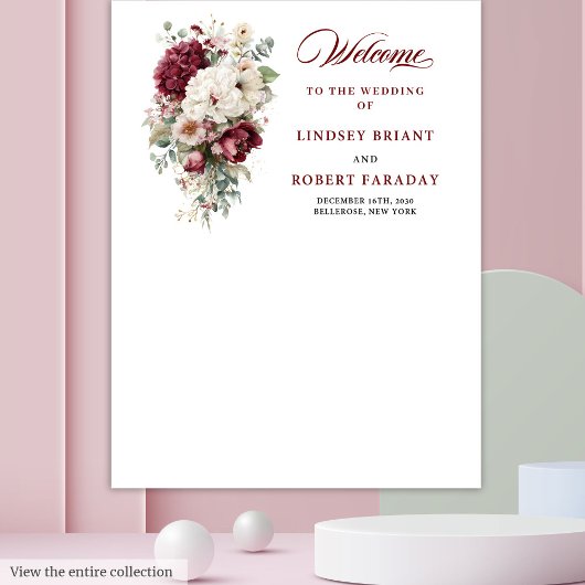 Tenture Boho artistique Bourgogne blanc Mariage photo Prop