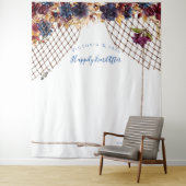 Tenture Boho Automne Mariage Photo Booth fond (En situation)