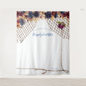 Tenture Boho Automne Mariage Photo Booth fond (Devant)