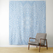 Tenture Boho Baby Blue Mandala Tapestry (En situation)