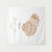 Tenture Boho Beach Seashell Fête des mariées Photo Context (Devant (Horizontal))