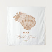 Tenture Boho Beach Seashell Fête des mariées Photo Context (Devant)