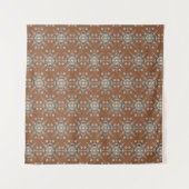 Tenture Boho Blue main Brown dessinée Mandala Art Tapestry (Devant)