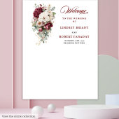 Tenture Boho burgundy or rose mariage photo prop bannière