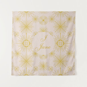 Tenture Boho Celestial Sun Stars Iivoire Personnalisé