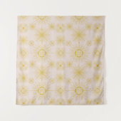 Tenture Boho Celestial Sun Stars Ivory Motif (Devant)