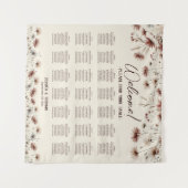 Tenture Boho Chic Fleurs Sauvages Plan de table 21 (Devant (Horizontal))