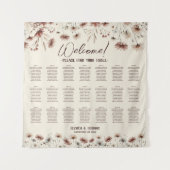 Tenture Boho Chic Fleurs Sauvages Plan de table 21 (Devant)