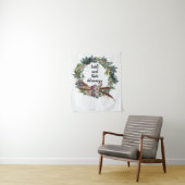 Tenture Boho Custom Winter Wedding Réception Photo Booth (En situation)