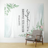 Tenture Boho Dusty Blue Backdrop Photo Booth pour Enterrem (En situation (horizontale))