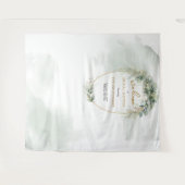 Tenture Boho eucalyptus et Fête des mariées d'or arrière-p (Devant (Horizontal))