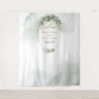 Boho eucalyptus et Fête des mariées d'or arrière-p