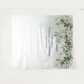 Tenture Boho eucalyptus or photo mariage arrière-plan (Devant (Horizontal))