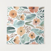 Tenture Boho Fleur sauvage Aquarelle Floral Pastel Wall (Devant (Horizontal))