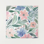 Tenture Boho Fleur sauvage Aquarelle Floral Pastel Wall (Devant (Horizontal))