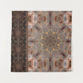 Tenture Boho Mandala Muted Earth Tones Zen (Devant (Horizontal))