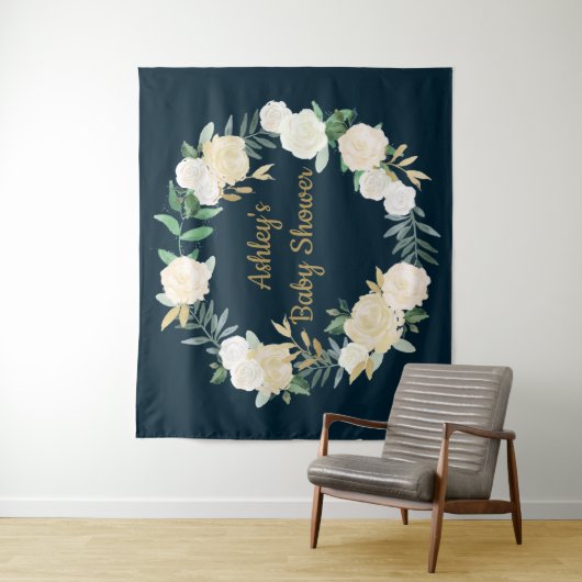 Tenture Boho Mariage de automne Backdrop Gold White Baby s (En situation)