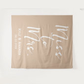 Tenture Boho Miss à Mme Mariage Fête des mariées Contexte (Devant (Horizontal))