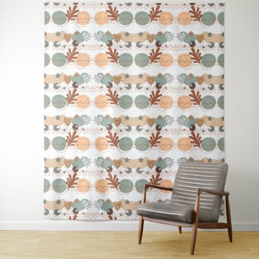 Tenture Boho modern geometric wallpaper (En situation)