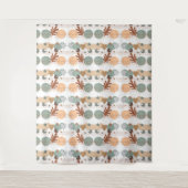 Tenture Boho modern geometric wallpaper (Devant)