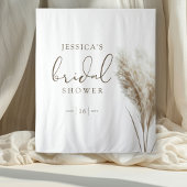 Tenture Boho Neutral Fluffy Pampas Grass Fête des mariées