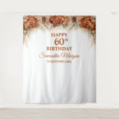 Tenture Boho pampas tropicale palmier 60e anniversaire (Devant)