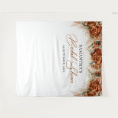 Tenture Boho Terracotta orange brûlé cuivre douche de mari (Devant (Horizontal))