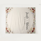 Tenture Boho Tiny Mariage Fleur sauvage Backdrops (Devant (Horizontal))