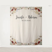 Tenture Boho Tiny Mariage Fleur sauvage Backdrops (Devant)