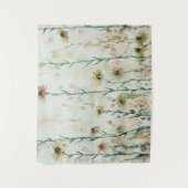 Tenture Boho Vintage Fleurs sauvages beige (Devant)