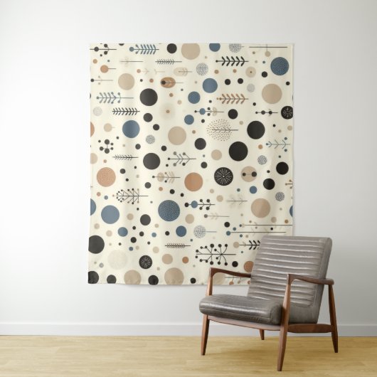Tenture Bois Abstrait (En situation)