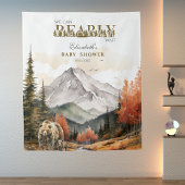 Tenture Bois de la famille des ours rustiques Nous pouvons