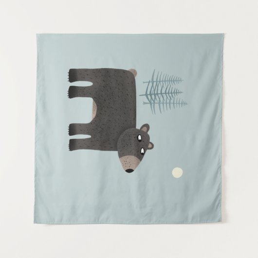 Tenture Bois de l'ours mou (Devant (Horizontal))