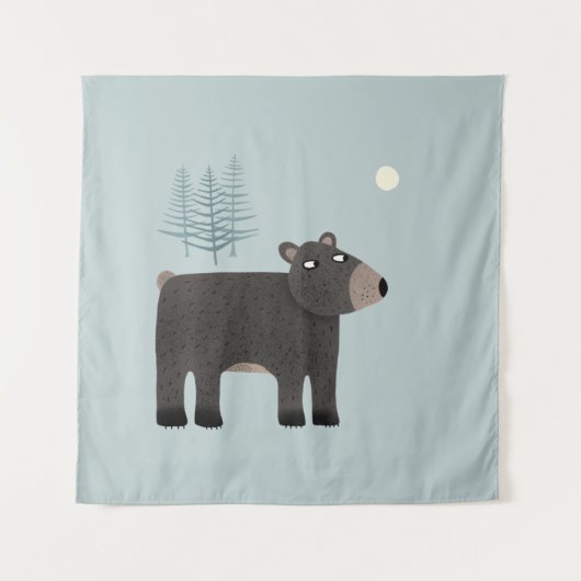 Tenture Bois de l'ours mou (Devant)