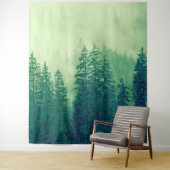 Tenture Bois Forêt Pin Arbres Mural | Mur (En situation)