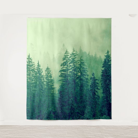 Tenture Bois Forêt Pin Arbres Mural | Mur (Devant)