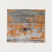 Tenture Bois orange et marron (Devant (Horizontal))