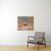 Tenture Bois orange et marron (En situation (horizontale))