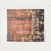 Tenture Bois rustique Quarante ans Fantastique Anniversair (Devant (Horizontal))