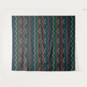 Tenture Bois sombre Terre Zigzag Chevron (Devant (Horizontal))