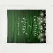 Tenture Bois vert rustique Mariage photo fond (Devant (Horizontal))