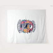 Tenture Boisson de squelette d'été Éffrayante d'Halloween (Devant (Horizontal))