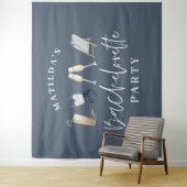 Tenture Boissons modernes girly bleues pour enterrement de (En situation)