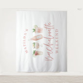 Tenture Boissons modernes girly rose week-end enterrement  (Devant)