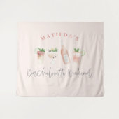 Tenture Boissons roses ceintures modernes week-end de bach (Devant (Horizontal))