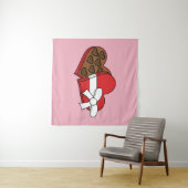 Tenture Boîte à chocolat de coeur de la Saint-Valentin (En situation (horizontale))