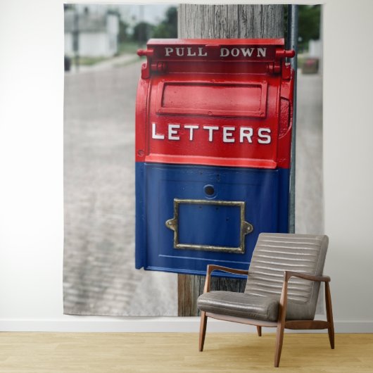 Tenture Boîte aux lettres vintage (En situation)