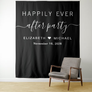 Tenture Boîte de Photographie de Fête « Heureux Pour Toujo