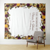 Tenture Boite photo Rustique à fleurs mariage automne arri (En situation (horizontale))