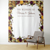 Tenture Boite photo Rustique à fleurs mariage automne arri (En situation)